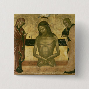 De Agony van Christus Vierkante Button 5,1 Cm