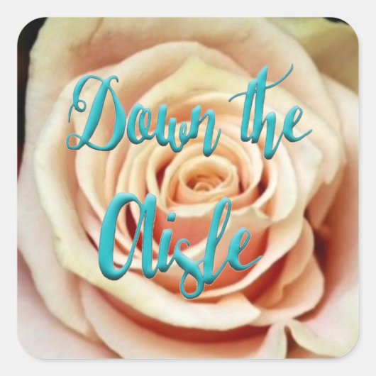 De Aisle Wedding Stickers (Voorkant)