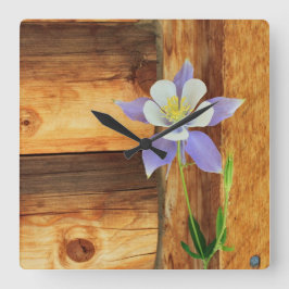 De Akelei en het Hout van Colorado Vierkante Klok