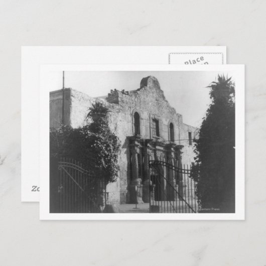 De Alamo in San Antonio, TX foto #2 Briefkaart (Voorkant / Achterkant)