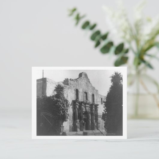 De Alamo in San Antonio, TX foto #2 Briefkaart (Staand voorkant)