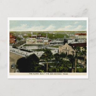 De Alamo, San Antonio, TX 1916 Vintage Briefkaart