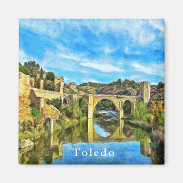 De Alcantara Bridge in Toledo. Magneet