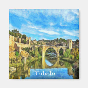 De Alcantara Bridge in Toledo. Magneet