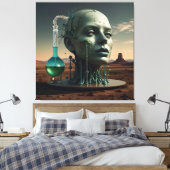 De alchemie van de menselijke evolutie canvas afdruk (Insitu (Slaapkamer))