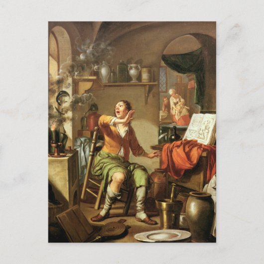 De alchemist briefkaart (Voorkant)