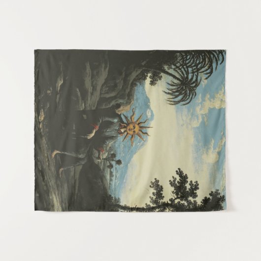 De alchemist die verlichting heeft bereikt wandkleed (Voorkant (horizontaal))