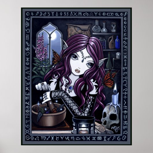 De alchemist Gothic Fantasy Art Poster (Voorkant)