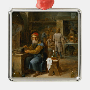 De alchemist metalen ornament