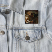 De alchemist vierkante button 5,1 cm (In situ)