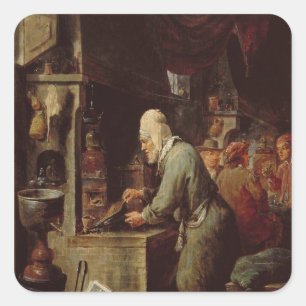 De alchemist vierkante sticker