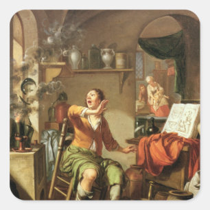De alchemist vierkante sticker