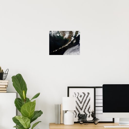 De Aleutiaanse eilanden en het schiereiland Alaska Poster (Thuiskantoor)