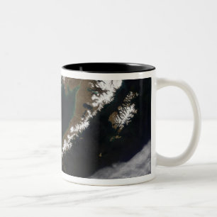 De Aleutiaanse eilanden en het schiereiland Alaska Tweekleurige Koffiemok