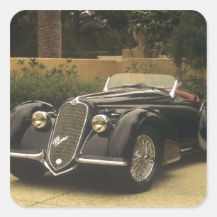 De Alfa Romeo 8C 2900B is een zeer zeldzame en zee Vierkante Sticker