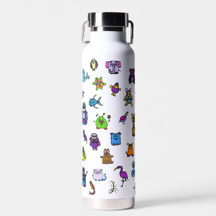 de alfabetboek-personages - waterfles