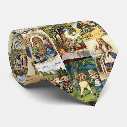 De Alice in het Afbeelding van Wonderland Stropdas (Opgerold)