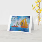 De alien nam mijn hotdog mee. kaart (Gele Bloem)