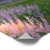 De alleenstaande schoonheid van Cherry Blossom Poster (Hoek)