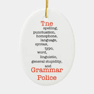 De Alles-politie Keramisch Ornament