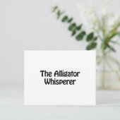 de alligator whisper briefkaart (Staand voorkant)
