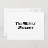 de alligator whisper briefkaart (Voorkant / Achterkant)