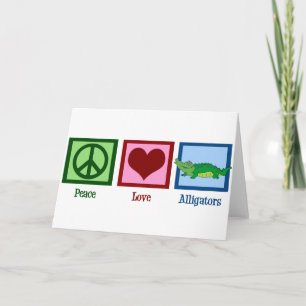 De Alligators van de Liefde van de vrede Kaart