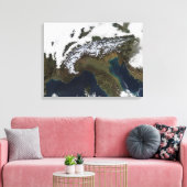 De Alpen 4 Canvas Afdruk (Insitu (Woonkamer))
