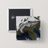 De Alpen 4 Vierkante Button 5,1 Cm (Voorkant /achterkant)