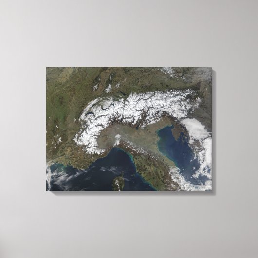 De Alpen Canvas Afdruk (Voorkant)