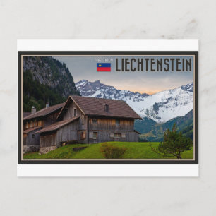 De Alpen van Liechtenstein Briefkaart