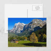 De Alpen, Zwitserland - Briefkaart (Voorkant / Achterkant)