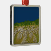 De Alpenfout langs de westkust Metalen Ornament (Rechts)