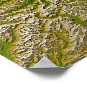 De Alpenfout langs de westkust Poster (Hoek)