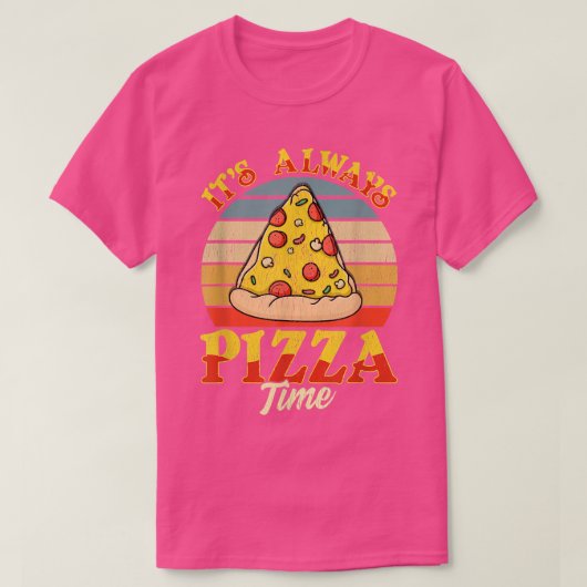 De altijd Pizza-tijd T-shirt (Design voorkant)