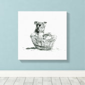 "De Altruïstische - Moderne Oorlog" door Jaime Mun Canvas Afdruk (Insitu (Houten vloer))