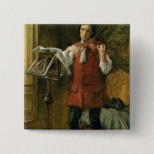 De Amateur Vierkante Button 5,1 Cm (Voorkant)