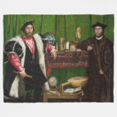 De ambassadeurs, Holbein, jongere Fleece Deken (Voorkant (Horizontaal))