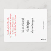 De American Orthodox Mission Prayer Card Briefkaart (Achterkant)