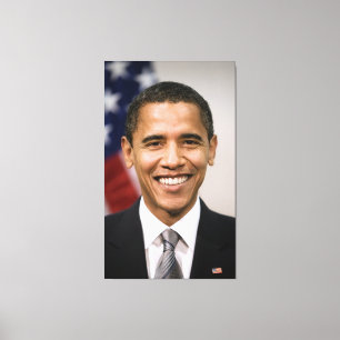 De Amerikaans president-elect Barack Obama Canvas Afdruk
