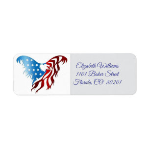 De Amerikaanse adelaar en vlag 🇺🇸 Etiket