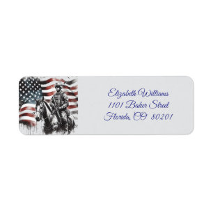 De Amerikaanse adelaar en vlag 🇺🇸 Etiket