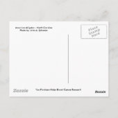 De Amerikaanse Alligator van het BRIEFKAART - (Achterkant)