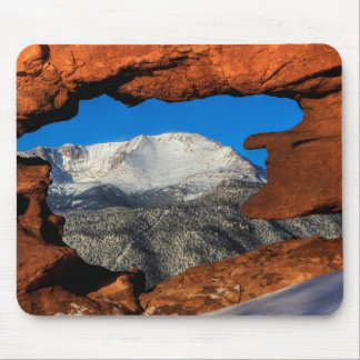 De Amerikaanse berg omgeven door Sandstone Muismat