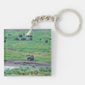 De Amerikaanse Bison Sleutelhanger (Achterkant)