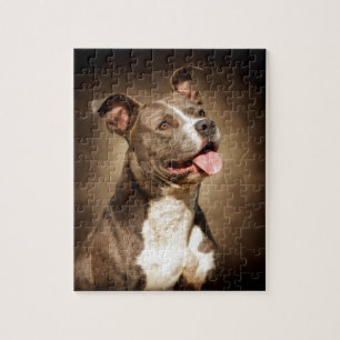 De Amerikaanse Blauwe Pit-Bull Legpuzzel