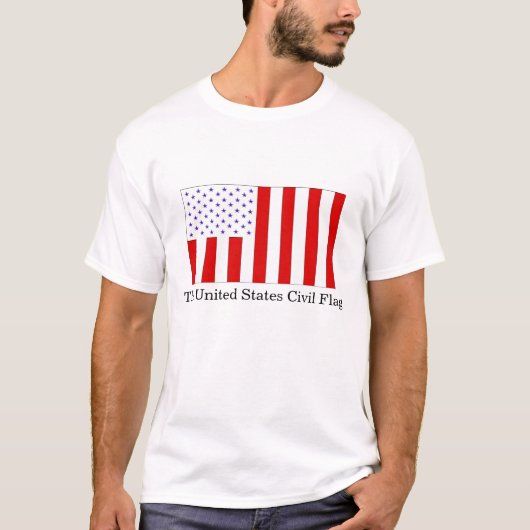 De Amerikaanse burgervlag T-shirt (Voorkant)