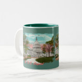 De Amerikaanse Capitol Coffee Mok (Voorkant links)