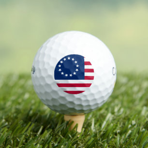 De Amerikaanse cirkelvlag van Betsy Ross Golfballen