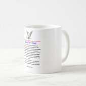 De Amerikaanse Creed Koffiemok (Voorkant rechts)